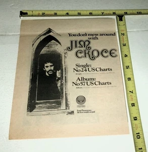 JIM CROCE Vintage Album AD Advert 1972 You Don't Mess Around With Jim Folk Rock - Picture 1 of 1