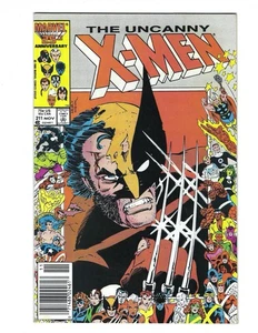 Uncanny X-Men #211 1986 VF/NM Newsstand Variant Wolverine Frame Combine Ship - Picture 1 of 2