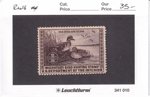 U.S.: Sc # RW6, $1 Federal Duck Hunting Stamp, MNH (E15620) - Picture 1 of 1