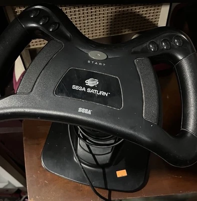 Sega Saturn Official Arcade Racer Steering Wheel Tested and Working MK-80304 - Image 1 of 4