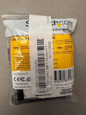 StarTech USB-C Hub Thunderbolt Docking Station 4K HDMI 100W PD Ethernet - Image 1 of 2