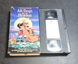 All Dogs Go To Heaven (VHS, 1990) Don Bluth Animated Kids Non-Rental - Picture 1 of 4