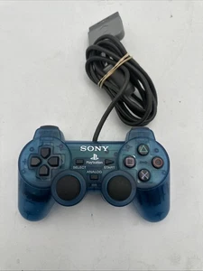 Controlador Sony PS1 PS One PlayStation DualShock Azul Transparente ☆ AUTÉNTICO ☆ - Imagen 1 de 5