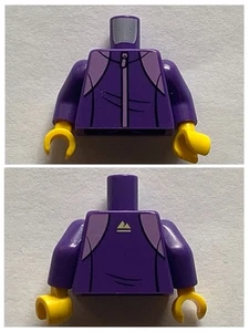 LEGO Dark Purple Torso Tracksuit Medium Lavender Zipper 973pb3546c01 Set 60261 - Picture 1 of 1