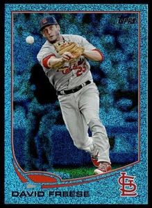 2013 Topps #658 David Freese Silver Slate Blue Sparkle - Bild 1 von 2