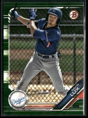 2019 Bowman Gavin Lux Prospects Camo #BP-130 Los Angeles Dodgers - Image 1 of 2