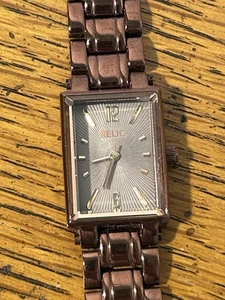 Chic Relic Damenuhr Chocolate Goldfarben Armband Sunray Dial Neue Batterie - Bild 1 von 12