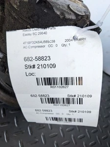 AC Compressor 6 Cylinder Fits 04-08 SOLARA 1102627 - Picture 1 of 12