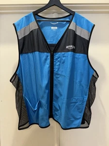 Amazon Hi Vis Safety Driver Vest 4XL/5XL Reflective Uniform Blue Vest Luly Yang - Picture 1 of 4