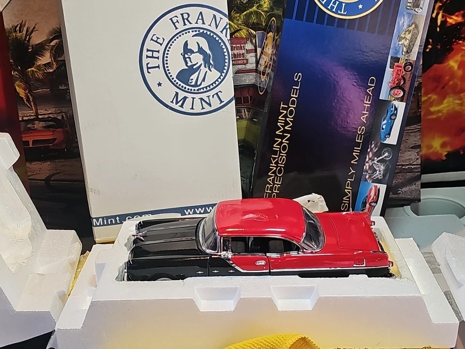 VINTAGE FRANKLIN MINT 55 PONTIAC STAR CHIEF CUSTOM CATALINA READ 📚 DESCRIPTION  - Image 1 of 4