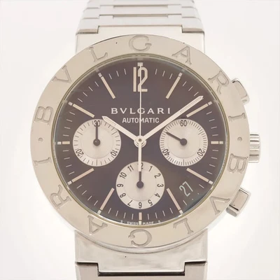 Bvlgari Bvlgari Bvlgari cronógrafo BB38SSCH SS AT mostrador preto 2 links extras - Imagem 1 de 4