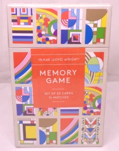 Frank Lloyd Wright Memory Game NEW Sealed 20 Cards 10 Matches 2020 Galison - Picture 1 of 5