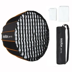 Godox QR-P70 Deep Parabolic Softbox Honeycomb Grid for Bowens Mount Studio Flash - Picture 1 of 9