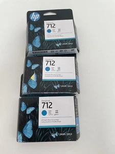 HP 712 Ink Cartridge Original 29ml Cyan - Picture 1 of 2