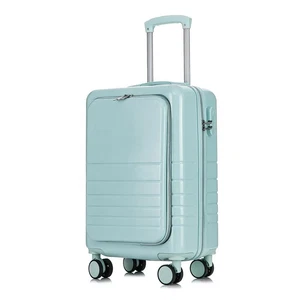 Koffer-Baron® Handgepäckkoffer Hartschalenkoffer Premium mit Klappe ABS, Türkis