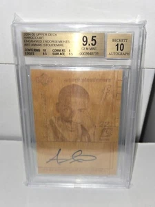 2004-05 Upper Deck Hardcourt Engraved Endorsements AMARE STOUDEMIRE BGS 9.5 Gem - Picture 1 of 4
