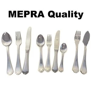 Besteck Set Mepra Leonardo Gabel Löffel Servier poliert Edelstahl Esszimmer  - Bild 1 von 10