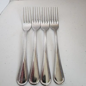 Oneida TRESS Stainless Glossy Silverware Flatware Lot Of 4 Dinner Forks 7" - Picture 1 of 8