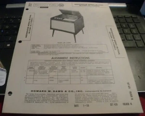 WESTINGHOUSE AM RECEIVER WITH RECORD CHANGER 2 MODELS (SAMS PHOTOFACT 426-16) - Picture 1 of 1