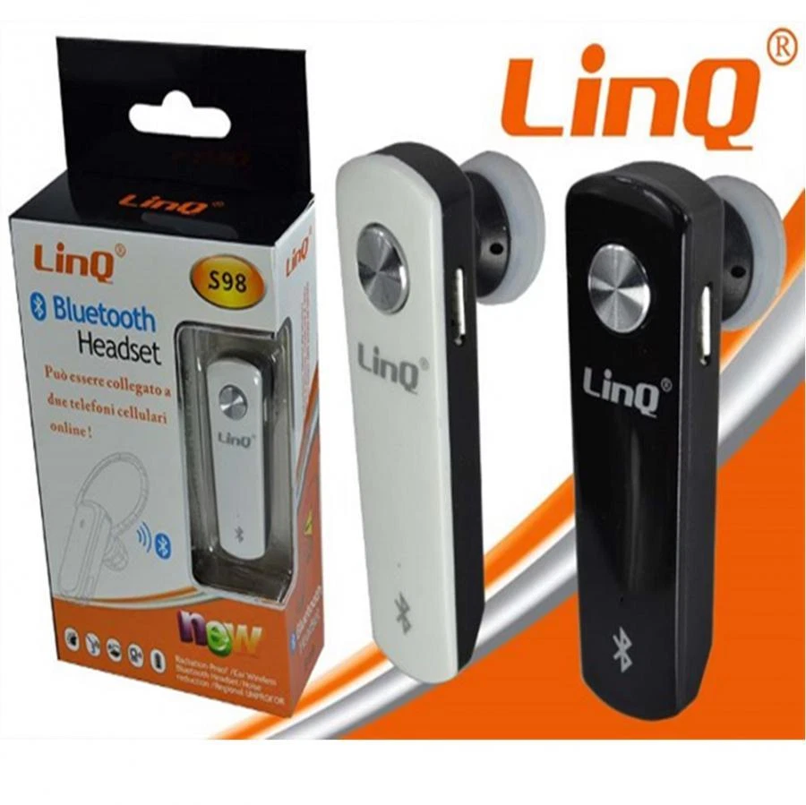 Auricolare Cuffia Bluetooth Smartphone Tablet Linq S98 - Immagine 1 di 1