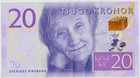 Sweden 20 Kronor Circulated Banknote World Paper Money Currency Bill Note