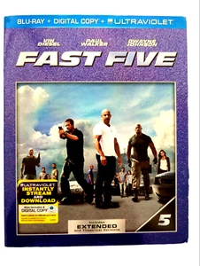 Fast Five Blu-Ray® + Digital Copy + Ultra Violet DVDs® Vin Diesel NEW - Picture 1 of 4