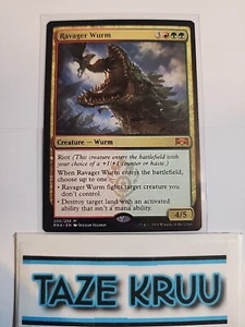 Ravager Wurm Ravnica Allegiance Magic The Gathering casi como nuevo - Imagen 1 de 2