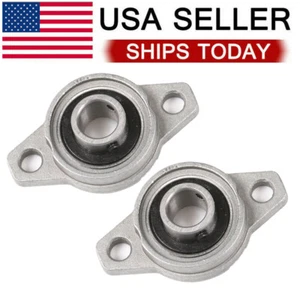 2 Pcs 17MM Pillow Block Bearing, Inner Bore Ball Housing Mounted - Picture 1 of 7