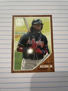 RONALD ACUNA JR. BRAVES 2021 TOPPS 70 YEARS OF TOPPS INSERT #70YT-12 - Picture 1 of 2