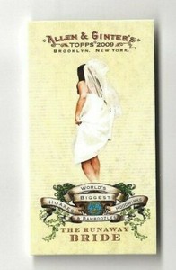 2009 Topps Allen & Ginter's The Runaway Bride - card # HHB3 /  Mini