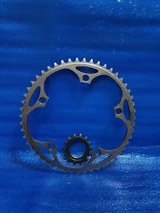 Shimano Dura Ace FC-7710 51T 1/8" NJS Chainring + Dura Ace SS-7600 14T 1/8" Cog - Picture 1 of 6