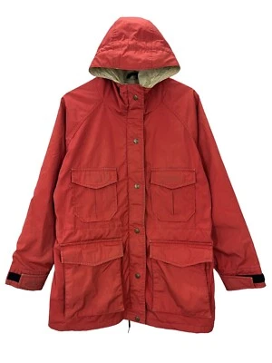 Chaqueta parka vintage años 80 Eddie Bauer roja 60/40 con capucha para hombre mediana Foto 1 de 4
