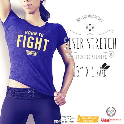 Siser EASYWEED STRETCH Heat Transfer Vinyl 15" X 1 yd *SELECT YOUR COLOR* - Image 1 of 4