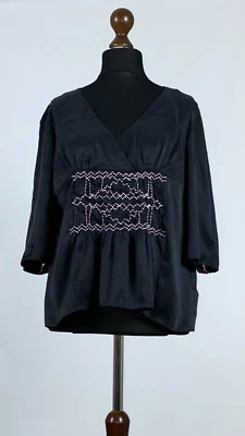 Odd Molly 359 100% SILK Blouse Shirt Size 2 Women's - Image 1 of 4