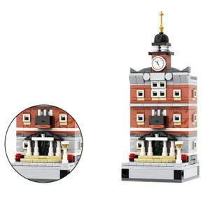 Miniatura Municipio MOC Blocchi Costruzioni 338 PCS Edifici Creativi Regali per Bambini - Foto 1 di 4