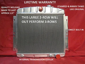 1949-1954 Chevrolet  Car Aluminum Radiator Bel Air Styleline Fleetline 6CYL - Picture 1 of 4