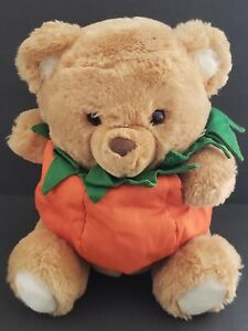 Vintage Russ Bear Plush Stuffed Animal Pumpkin Costume