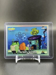2025 Topps Chrome SpongeBob 25th Anniversary The Salty Spitoon Silver Refractor - Picture 1 of 1