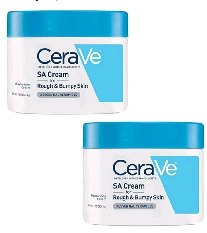 Crema CeraVe (2 frascos) SA para piel áspera y llena de baches-12 fl oz/ea*NUEVA-envío GRATIS* Foto 1 de 4