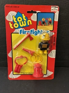 Juego de Bomberos DE COLECCIÓN TINY TOT TOWN, Nuevo y Sin Abrir MUY Raro - Imagen 1 de 6