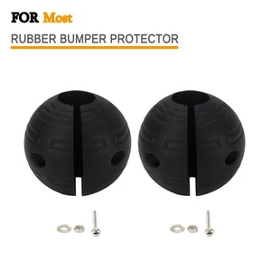Crash Bar Ball Rubber Bumper Protector Universal For Ducati BMW Harley Suzuki - Picture 1 of 10