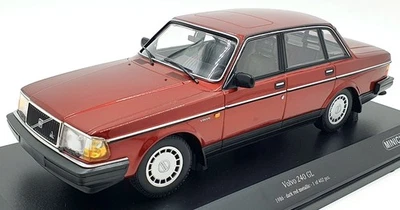 Minichamps 1/18 Scale Diecast 155 171406 - Volvo 240 GL 1986 - Dark Red Met - Image 1 of 4