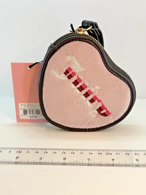 NWT Juicy Couture Simply Perfect Heart Zip Wristlet - Dusty Blush - Image 1 of 4
