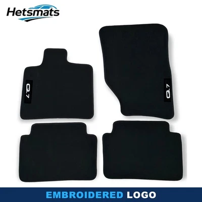 For Audi Q7 2007-2015 Quality Black Velour Carpet Car Floor Mats Liners - Image 1 of 4