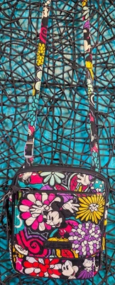 VERA BRADLEY Disney Parks Magical Blooms Crossbody Bag Mickey & Minnie Mouse - Image 1 of 4