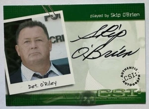 CSI : SKIP O'BRIEN as DET. O'RILEY AUTOGRAPH CARD STRICYLY INK CSI-A9 - Picture 1 of 2