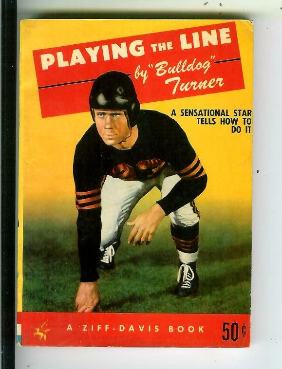 PLAYING THE LINE by "Bulldog" Turner, Ziff-Davis 1948 football digest vintage pb Foto 1 de 1