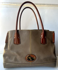Dooney & Bourke tote borsetta borsetta pelle designer manico superiore tartaruga anatra - Foto 1 di 8