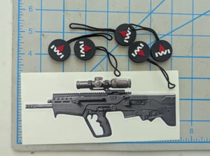 6 items 5 IWI Zipper Pulls SHOT SHOW 2025 and 1 stickers - Picture 1 of 1