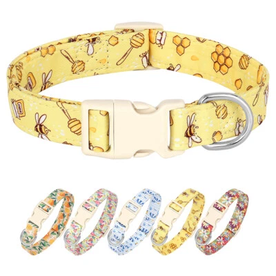 Adjustable Dog Collar Special Design Patterns Soft Nylon Comfortable Durable - Image 1 of 4